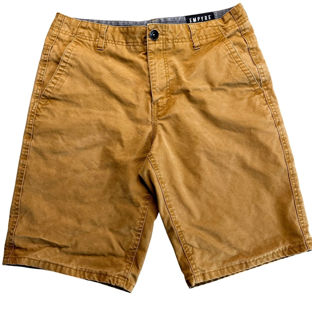 Empyre Chino Shorts Size 30 Desert Tan Skate Casual Flat Front